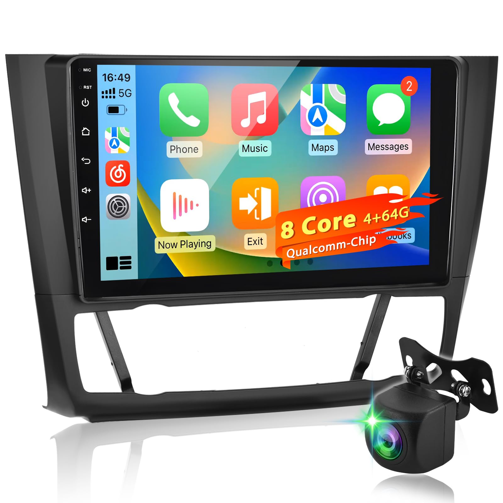 Autoradio Android 8-Core Qualcomm per BMW Serie 1 E81-E88