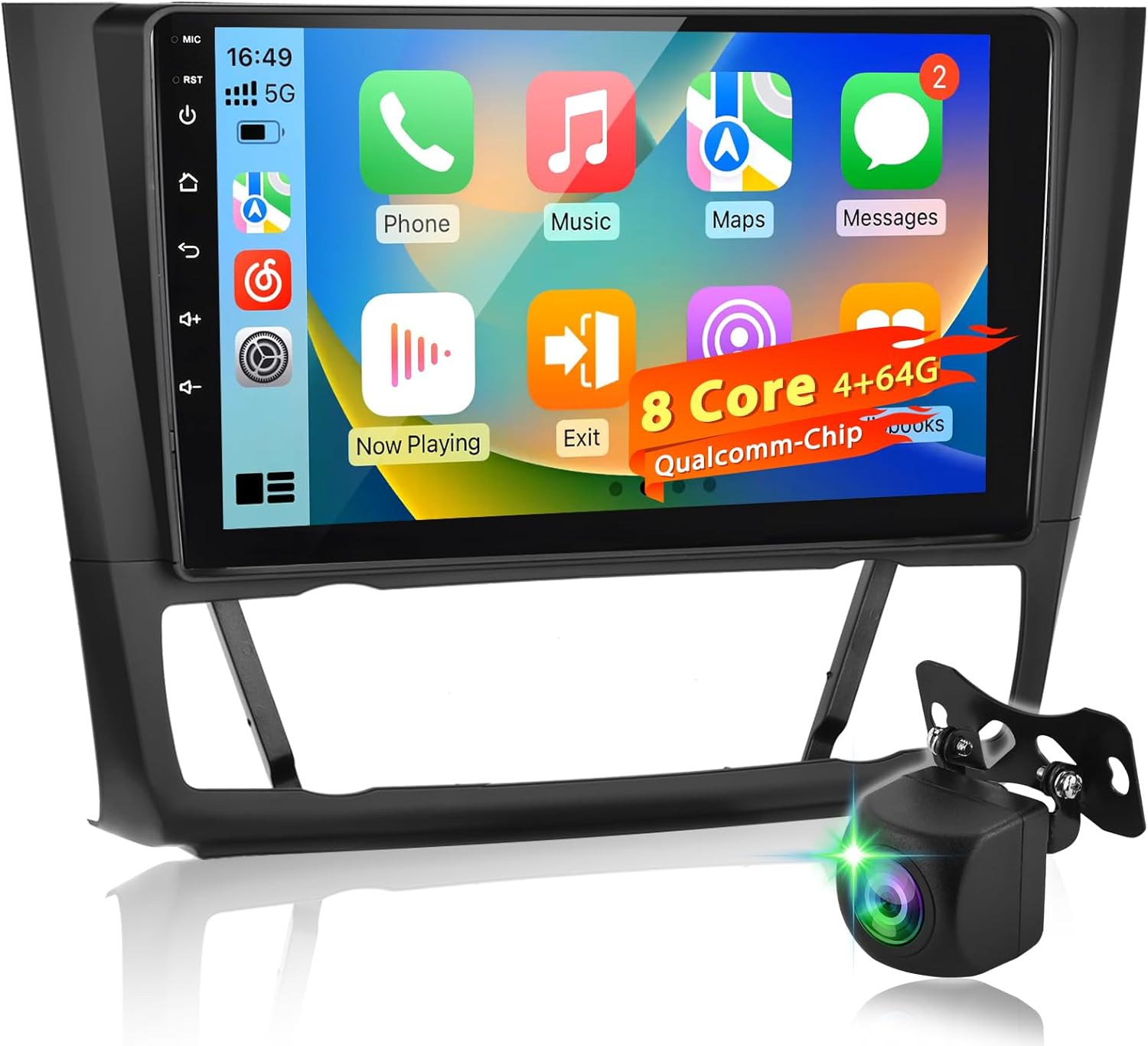 Autoradio Android 8-Core Qualcomm per BMW Serie 1 E81-E88 - immagine 1