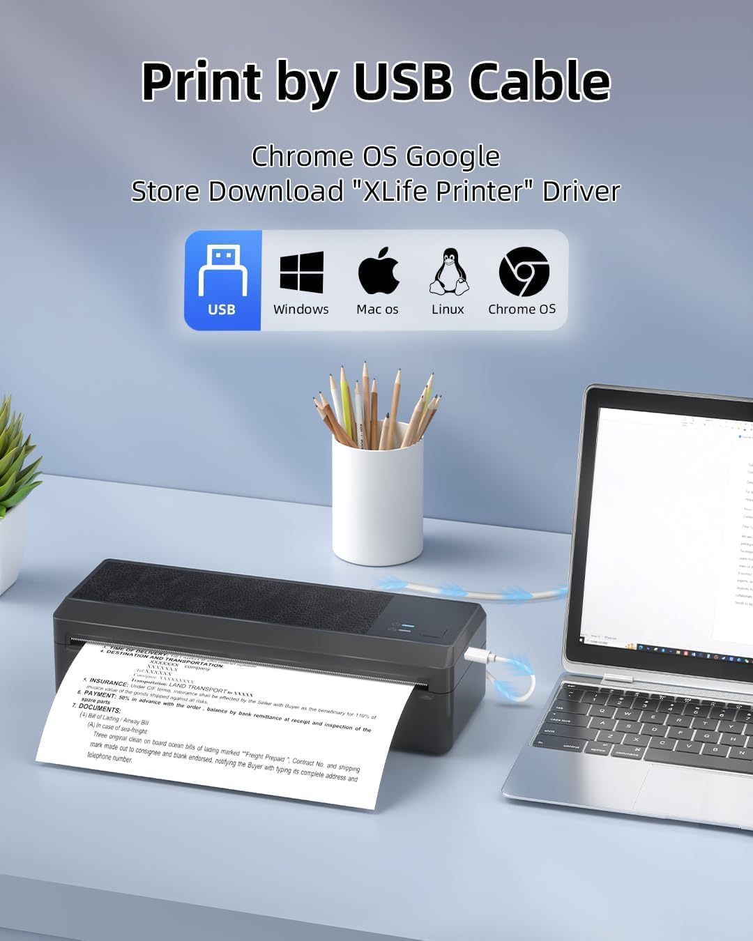 Stampante Termica Portatile A4 Bluetooth P83 - immagine 4