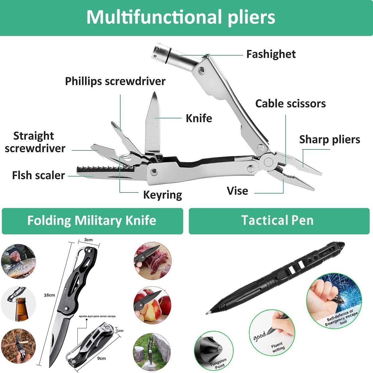Kit di Sopravvivenza 63 in 1 Multifunzione - immagine 3