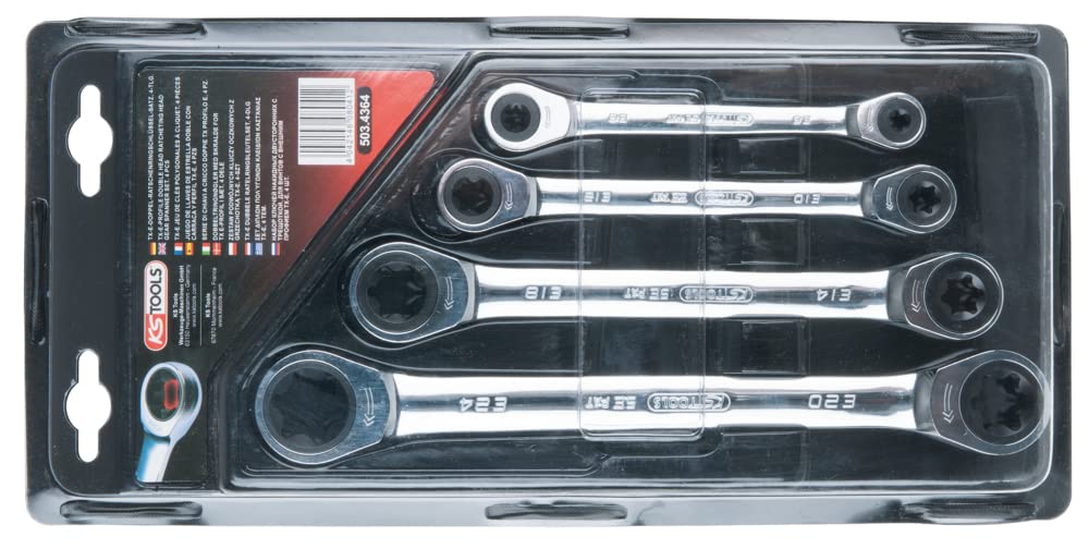 Ks Tools 503.4364 Serie Chiavi a Cricco Doppie Gearplus TX