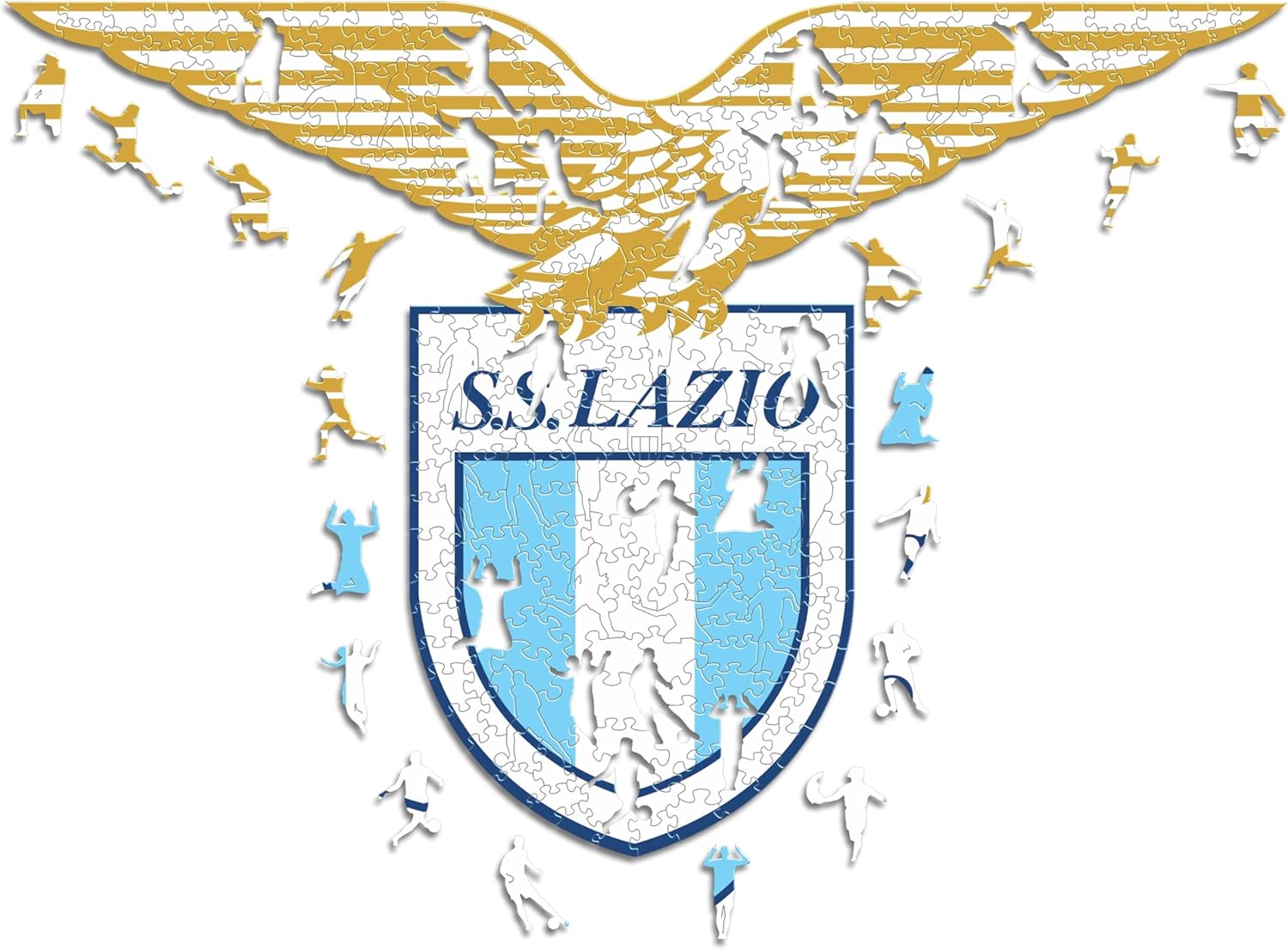 Iconic Puzzles - Puzzle di Legno Lazio Logo 150 Pezzi - immagine 1
