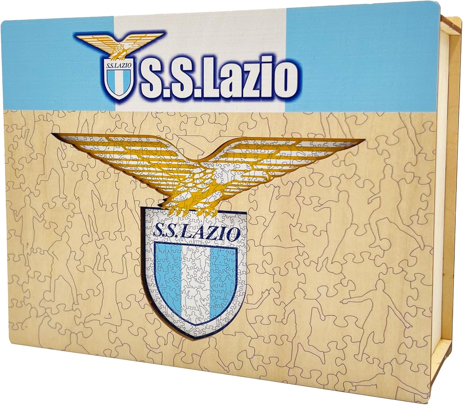 Iconic Puzzles - Puzzle di Legno Lazio Logo 150 Pezzi - immagine 4