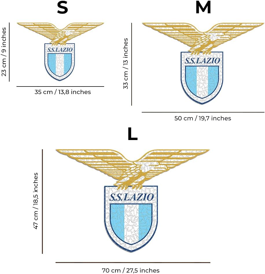 Iconic Puzzles - Puzzle di Legno Lazio Logo 150 Pezzi - immagine 6