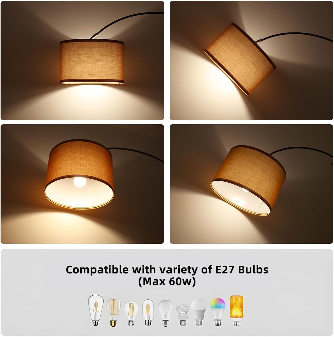 ANTNELICHT LUNA Lampada da Terra ad Arco Vintage - immagine 4