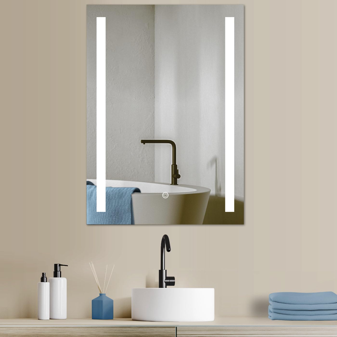 Hoko® Specchio LED 60x80cm per Bagno