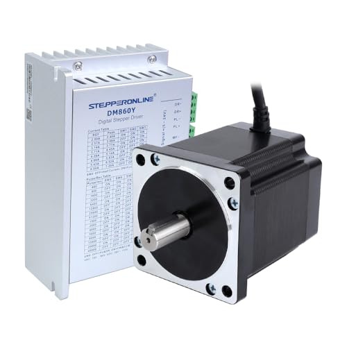 STEPPERONLINE 1 asse CNC Kit 8.0Nm 6.0A Nema 34 Motore passo-passo DM860Y CNC Mühlrouter router rotativo
