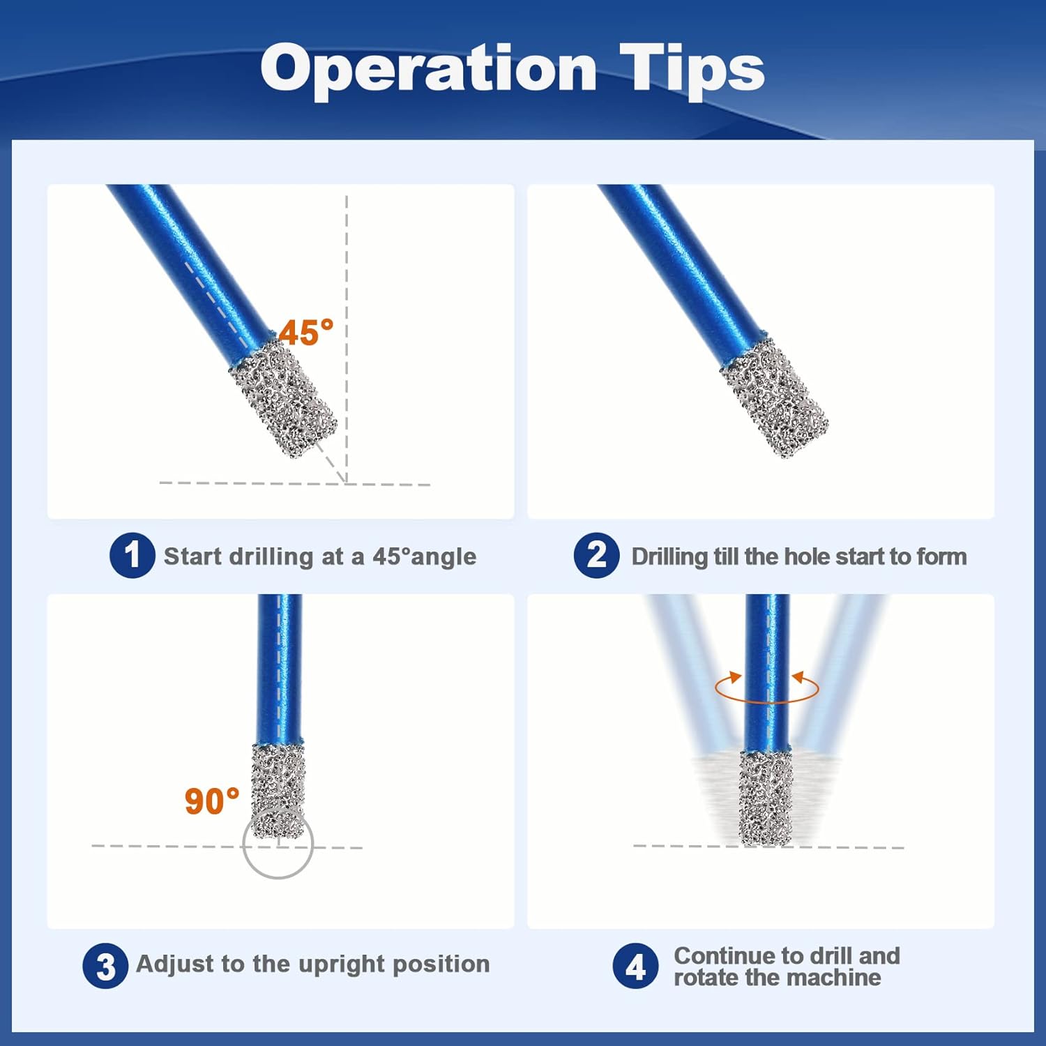 Brschnitt Set Punta per Trapano Diamantata - immagine 5