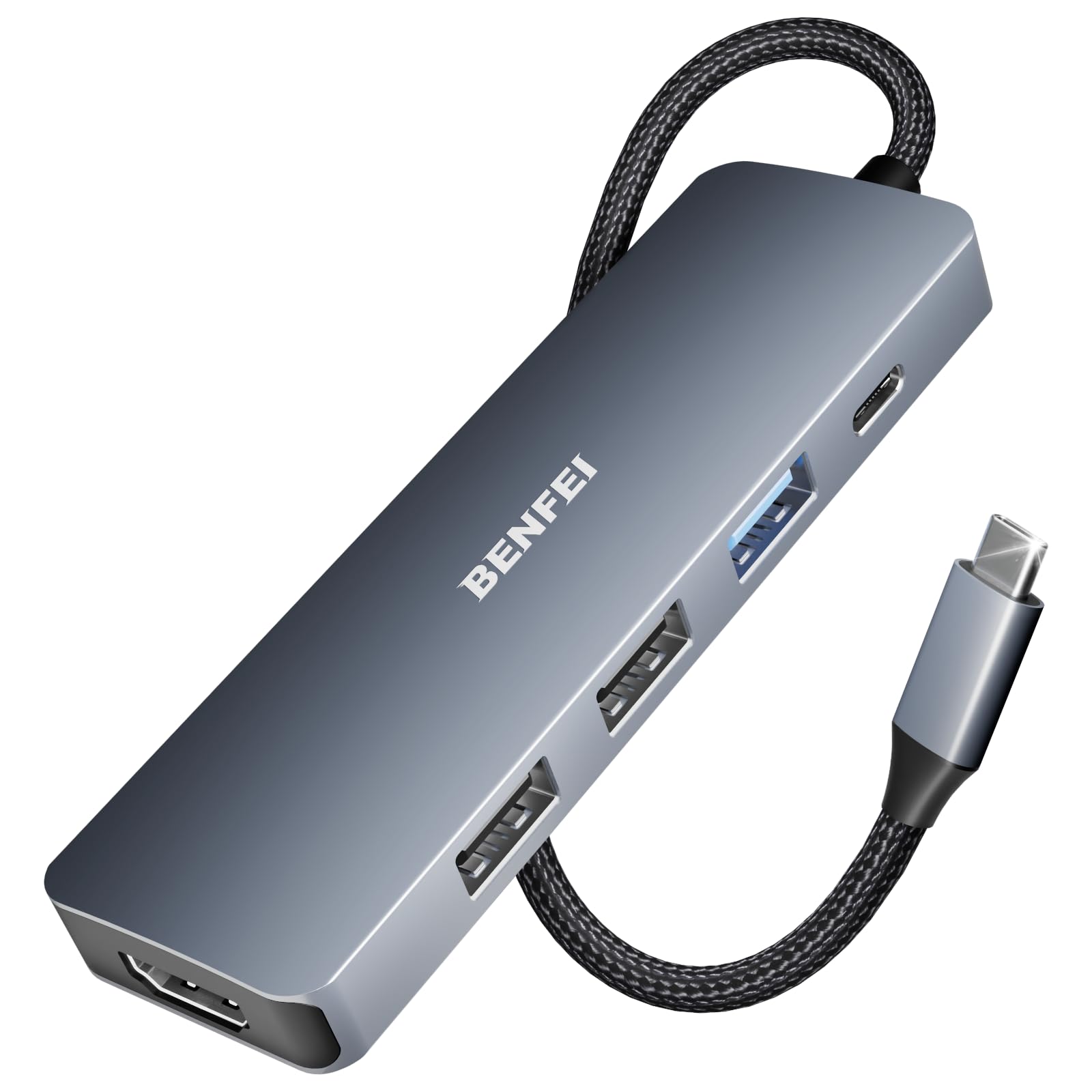 Benfei Hub USB C 5in1 con HDMI 4K e PD 100W