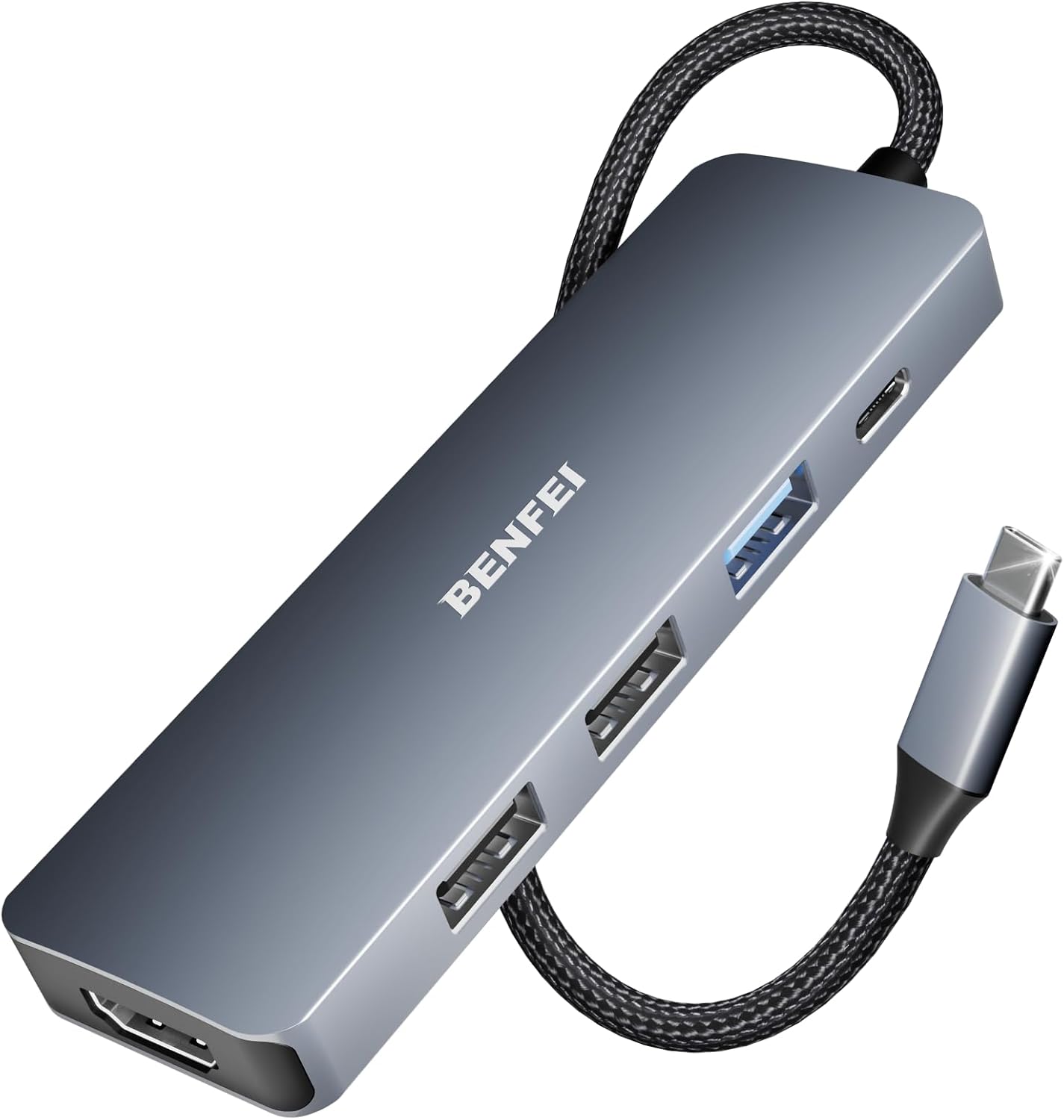 Benfei Hub USB C 5in1 con HDMI 4K e PD 100W - immagine 1