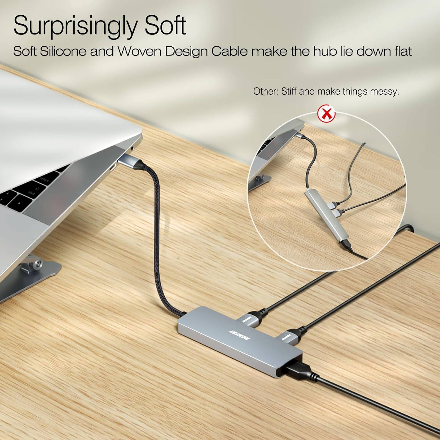 Benfei Hub USB C 5in1 con HDMI 4K e PD 100W - immagine 6