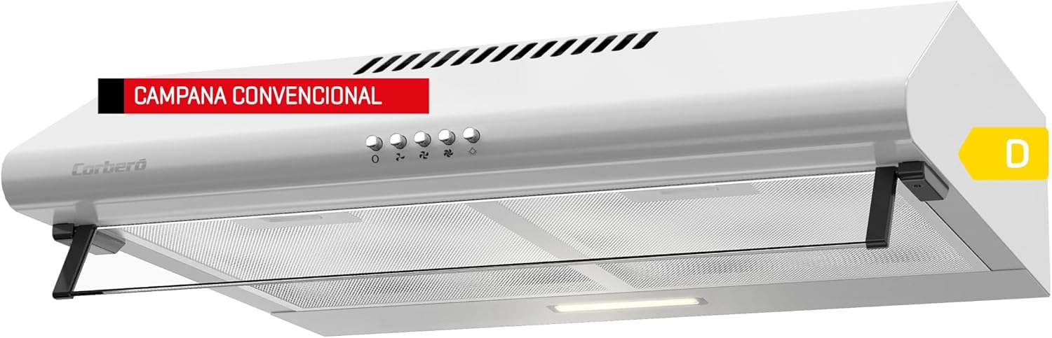 Corberó SELATI640W Campana Convenzionale 60cm, Bianco - immagine 1