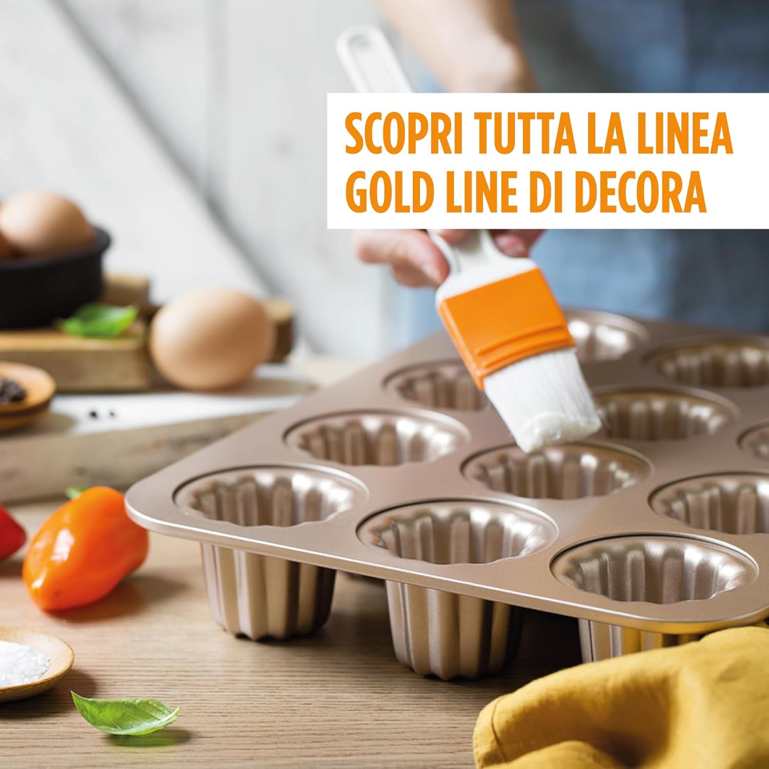 Decora 0070104 Stampo Gold Line Tortine 12 Cavità - immagine 6