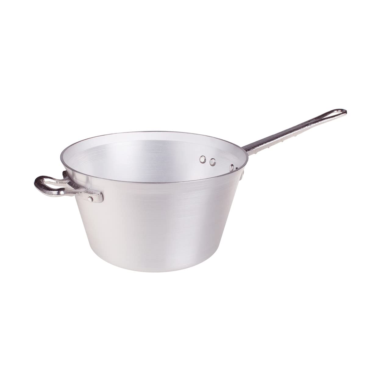 Pentole Agnelli Paiolo per Polenta, 4.5 L, Acciaio Inossidabile, Argento, 24 cm