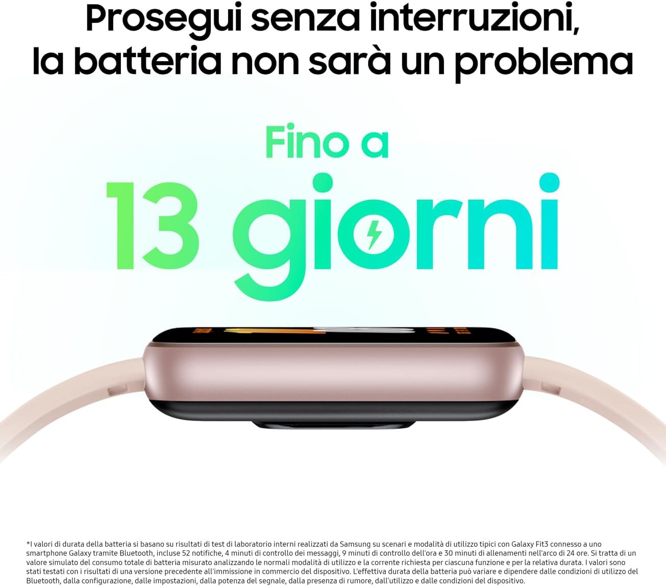 Samsung Galaxy Fit3 - Fitness Tracker, Pink Gold - immagine 3