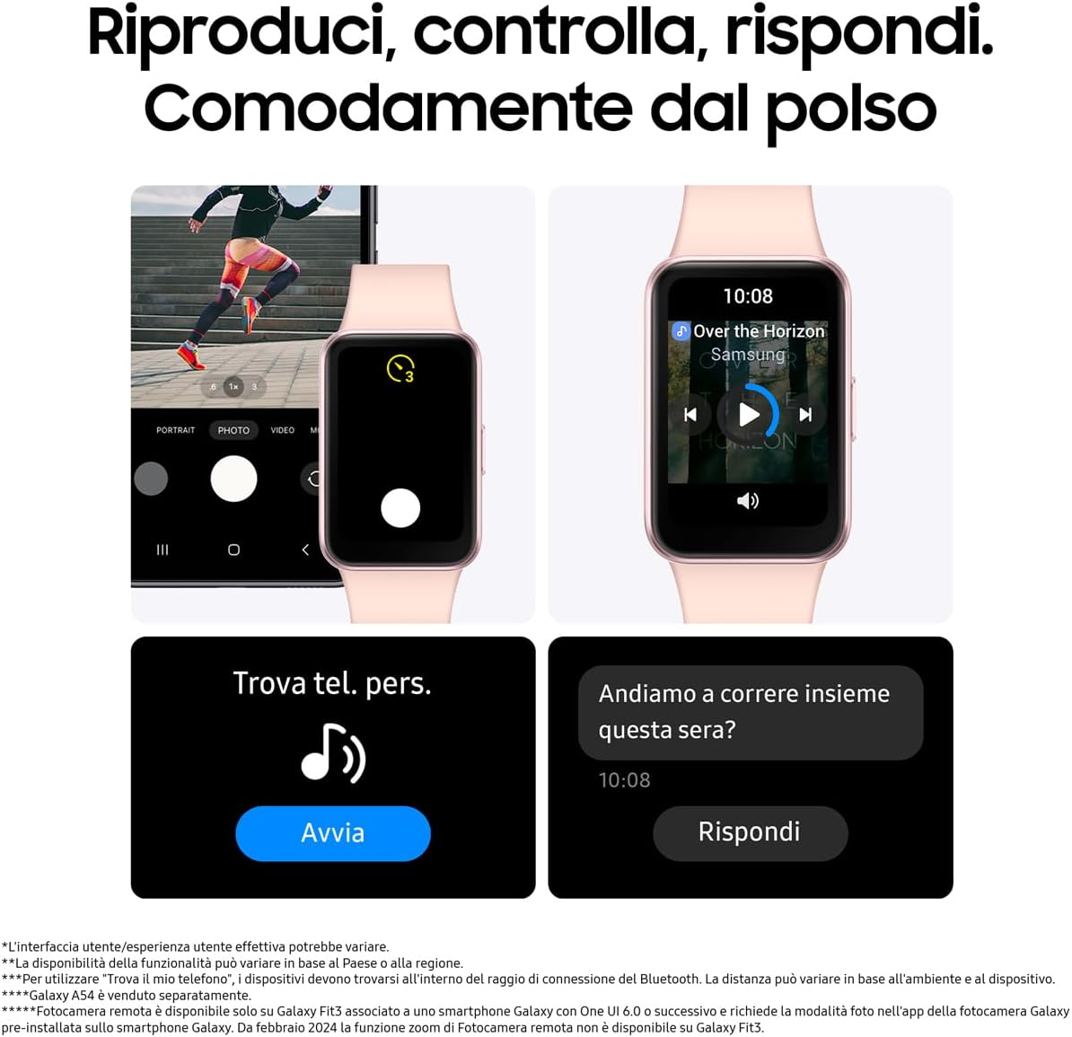 Samsung Galaxy Fit3 - Fitness Tracker, Pink Gold - immagine 6