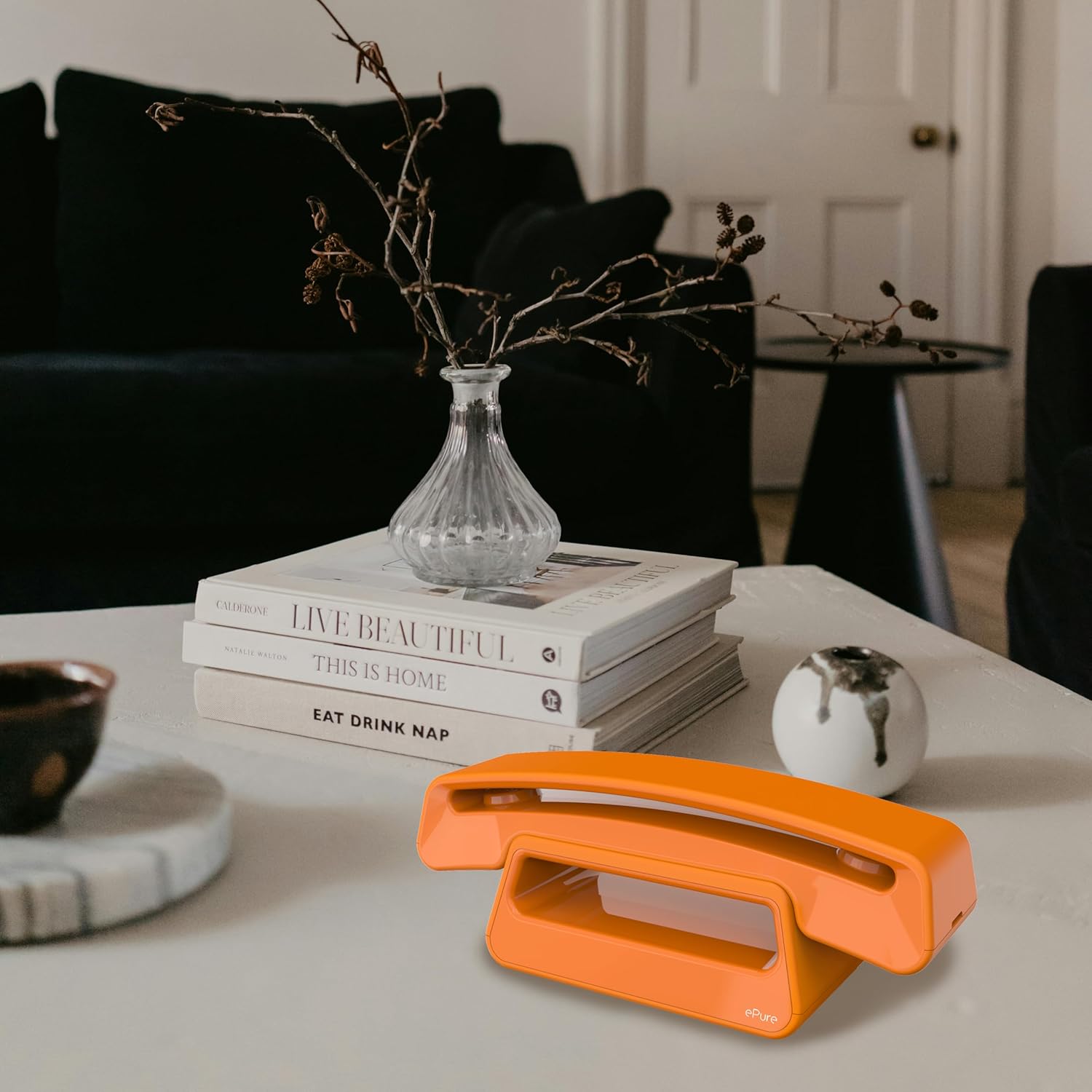 Alcatel ePure Iconic - Telefono Fisso Cordless DECT, Arancione - immagine 2