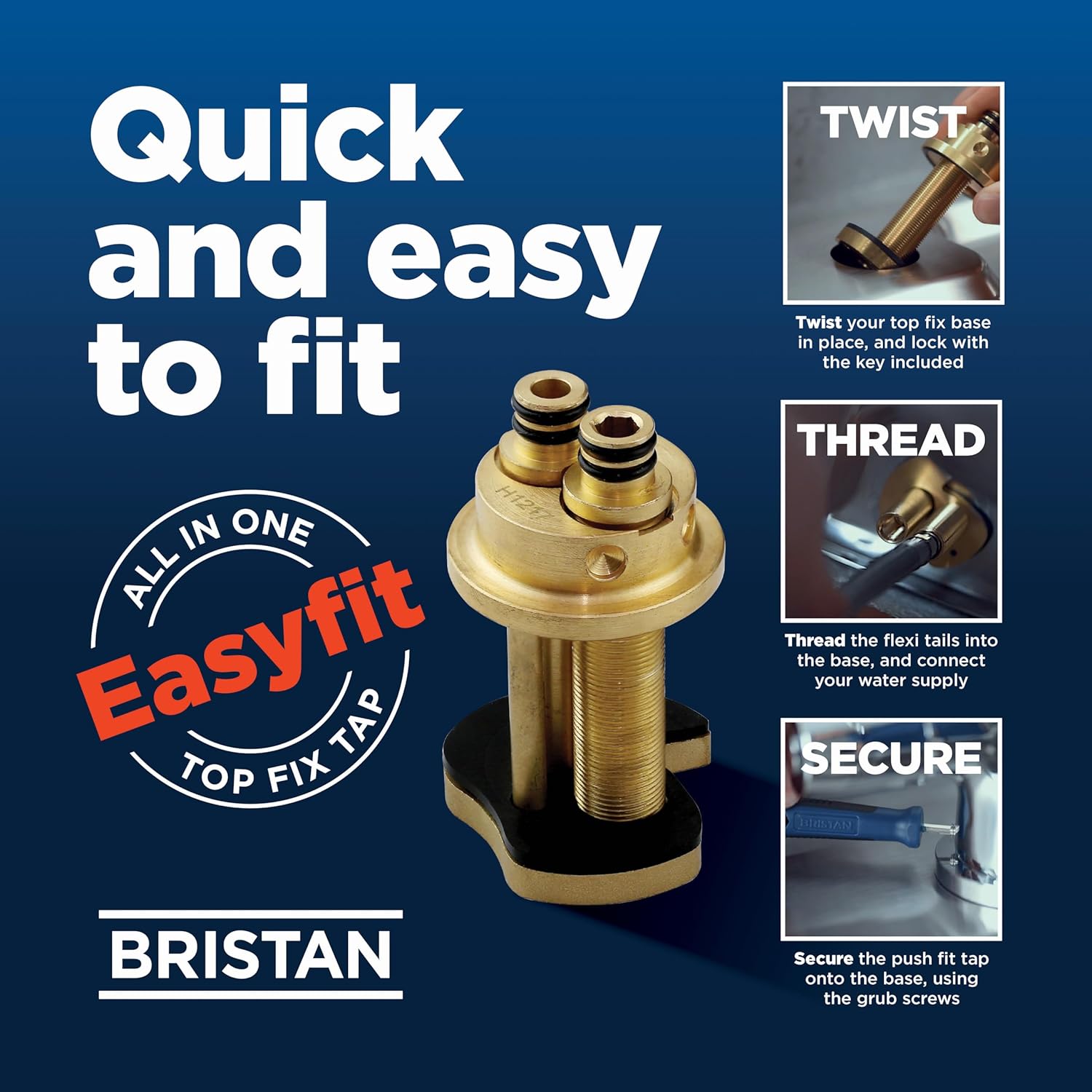 Bristan CNN EFSNK - Miscelatore monoblocco da lavello Cinnamon Easy Fit - immagine 5