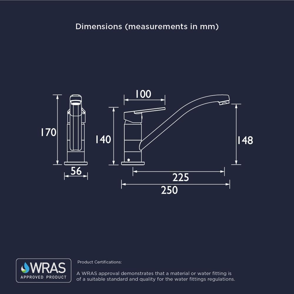 Bristan CNN EFSNK - Miscelatore monoblocco da lavello Cinnamon Easy Fit - immagine 6