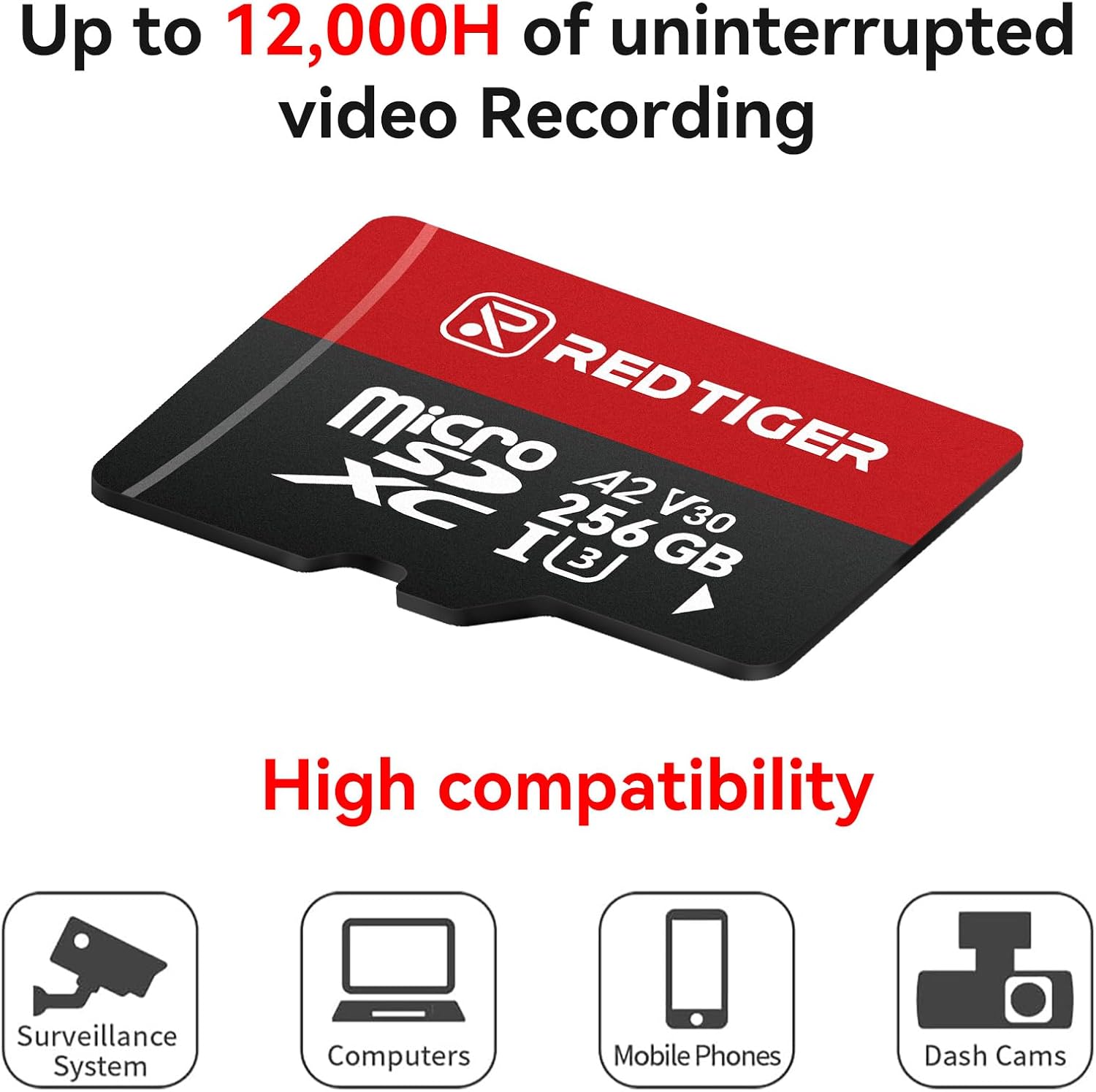 Redtiger Scheda Micro SDXC 256 GB con Adattatore - immagine 5