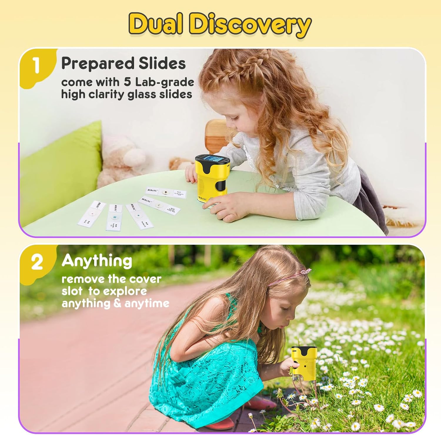 Microscopio Digitale Portatile 1000X per Bambini - immagine 5