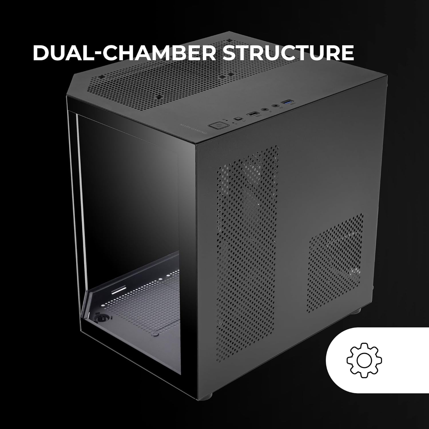 Mars Gaming MC-3TLITE - Case Gaming MicroATX, Nero - immagine 6