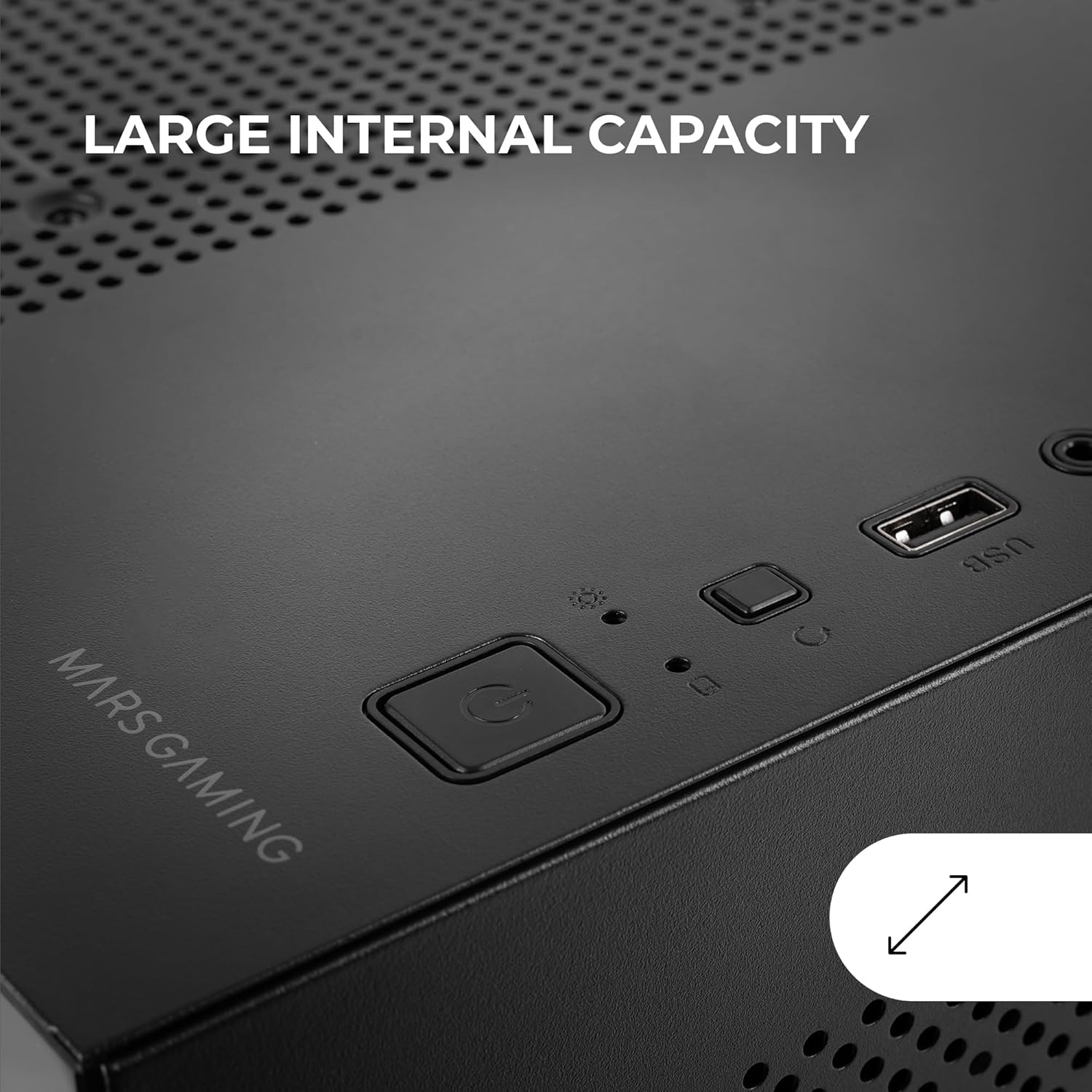 Mars Gaming MC-3TLITE - Case Gaming MicroATX, Nero - immagine 7