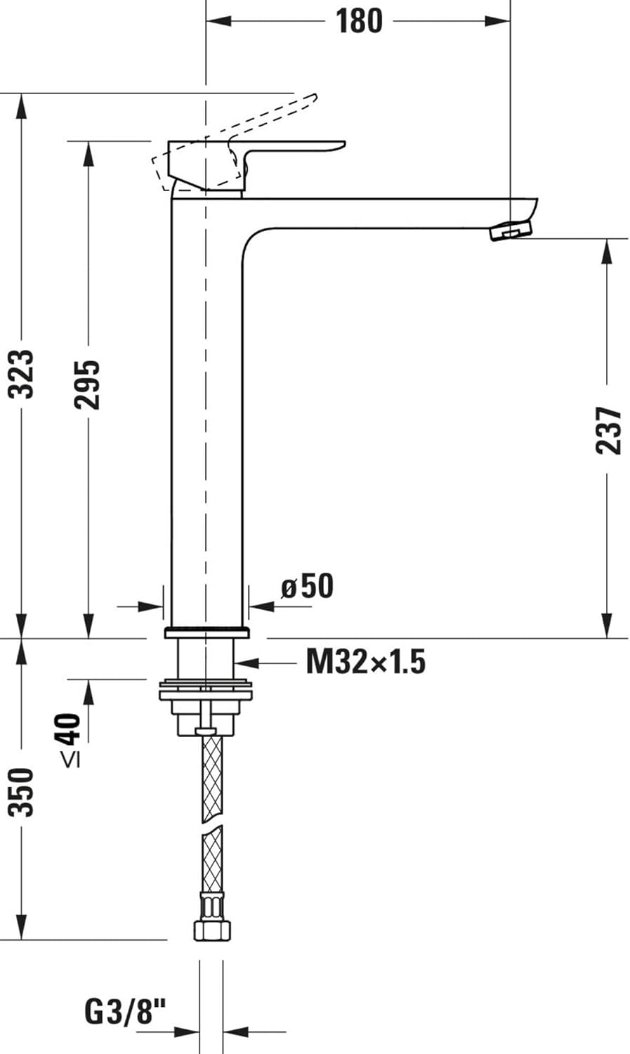 Duravit A11040001010 Rubinetto per lavabo, Cromo, XL - immagine 8