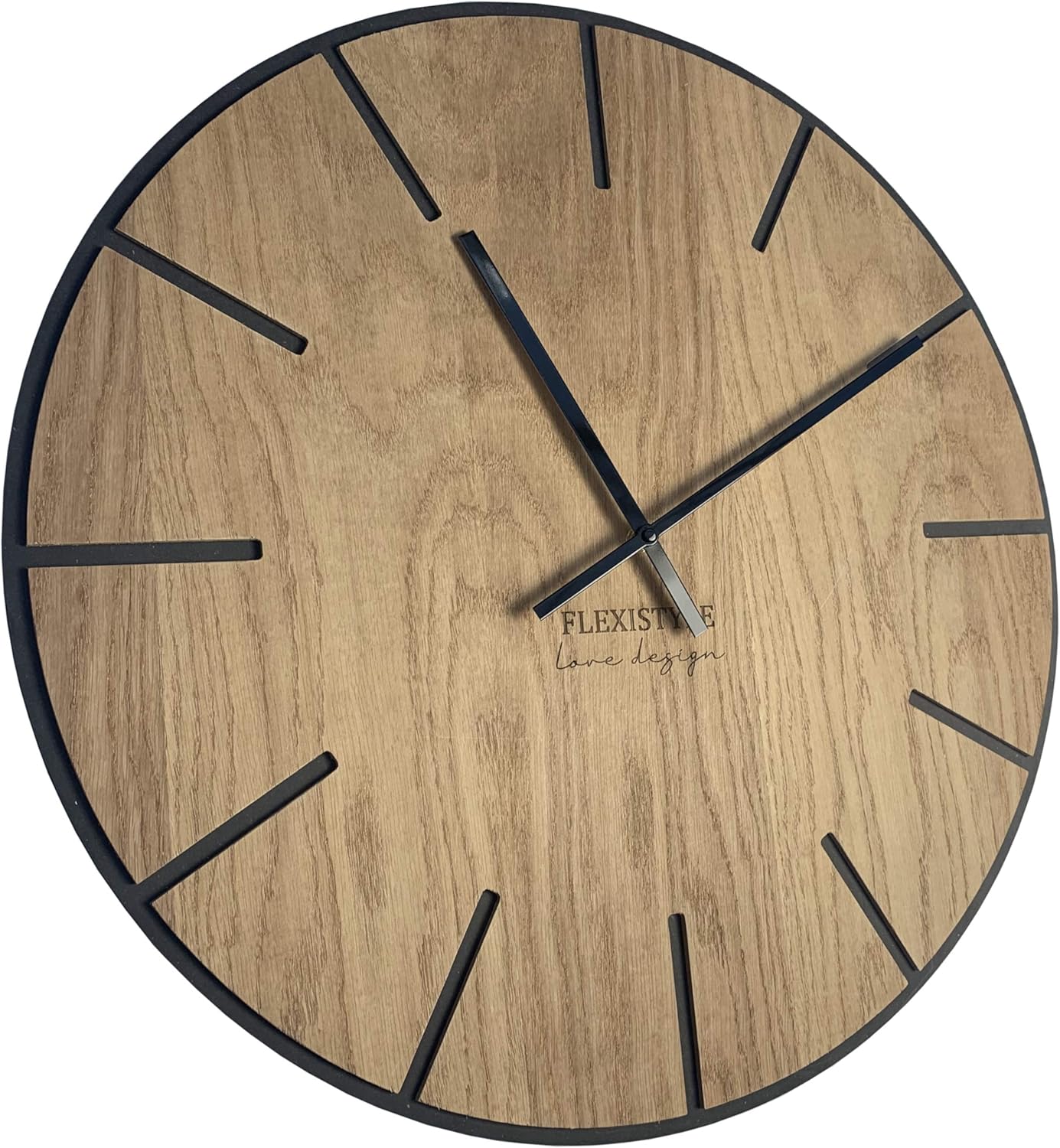 FLEXISTYLE Orologio da parete, nero, 60 cm - immagine 4