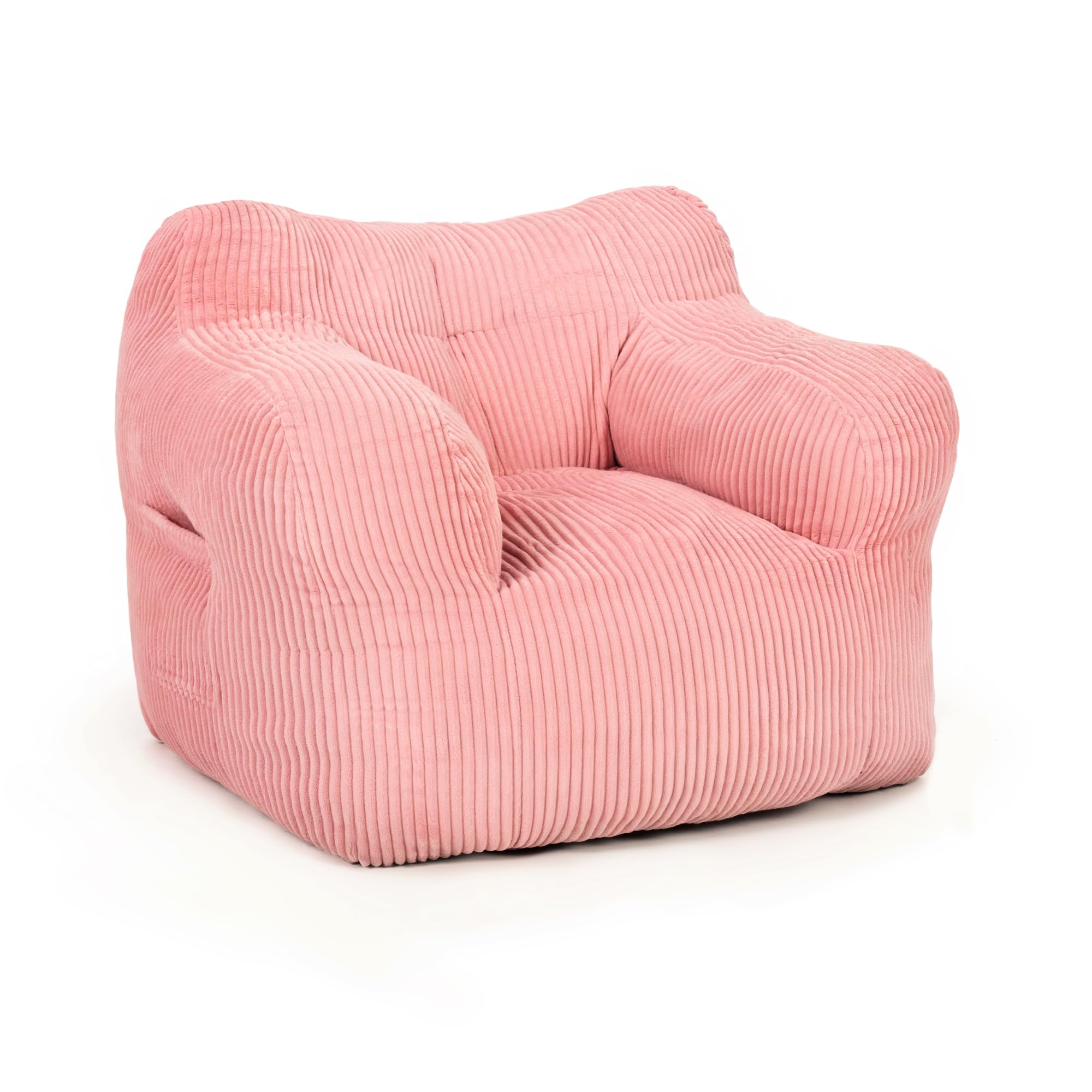 Pamapic Pouf a Sacco Singolo con Imbottitura, Rosa