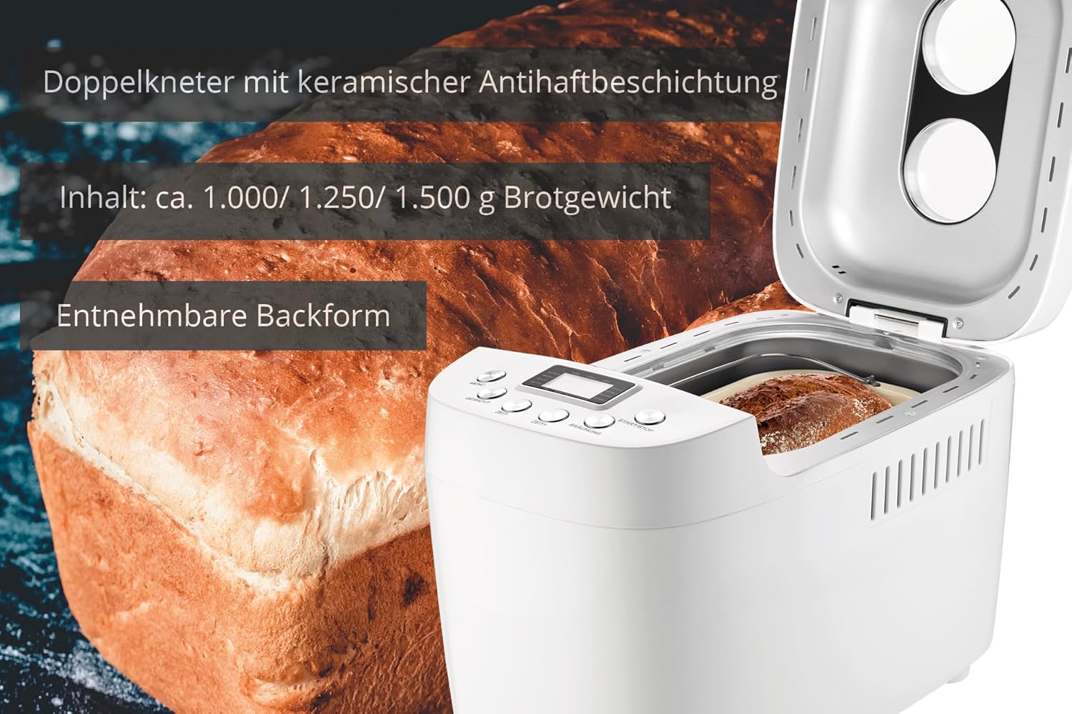 UNOLD BACKMEISTER BIG PANIFICADORA 850 W BLANCO - immagine 3