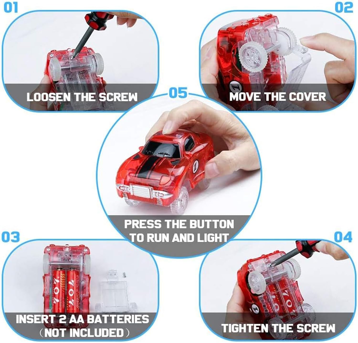 Pista Macchinine per Bambini 3-6 Anni 240 Pezzi - immagine 6