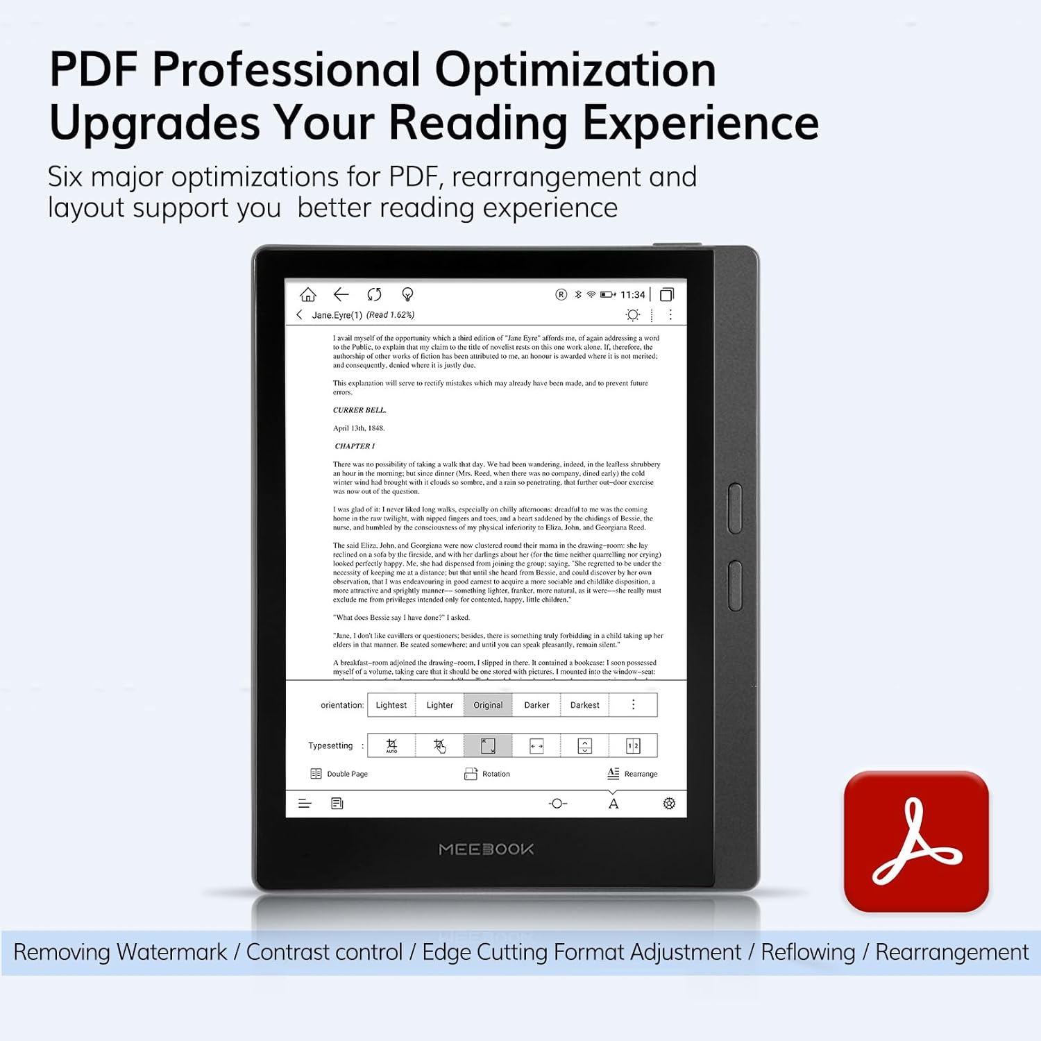 Meebook E-Reader M7 - 6,8" Eink Carta, Android 11 - immagine 4