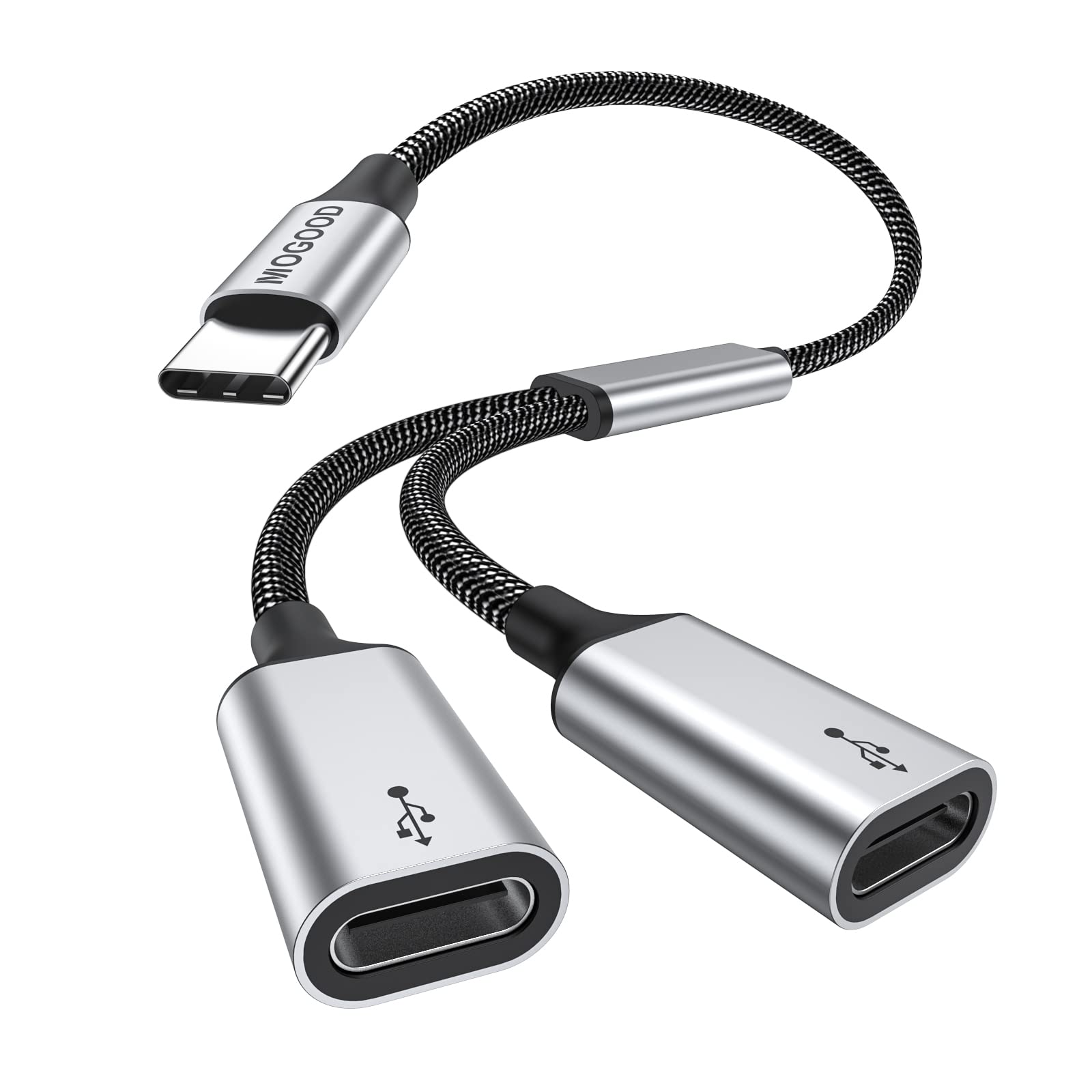 Mogood Cavo Splitter USB C Y - Maschio a 2 Femmina