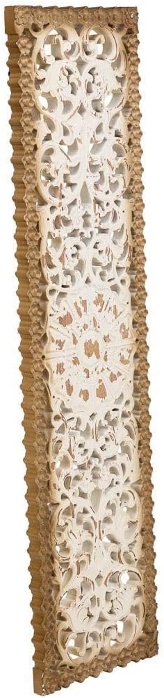 Panel Decorativo De Madera Tallada Blanco_AlexandreHouse