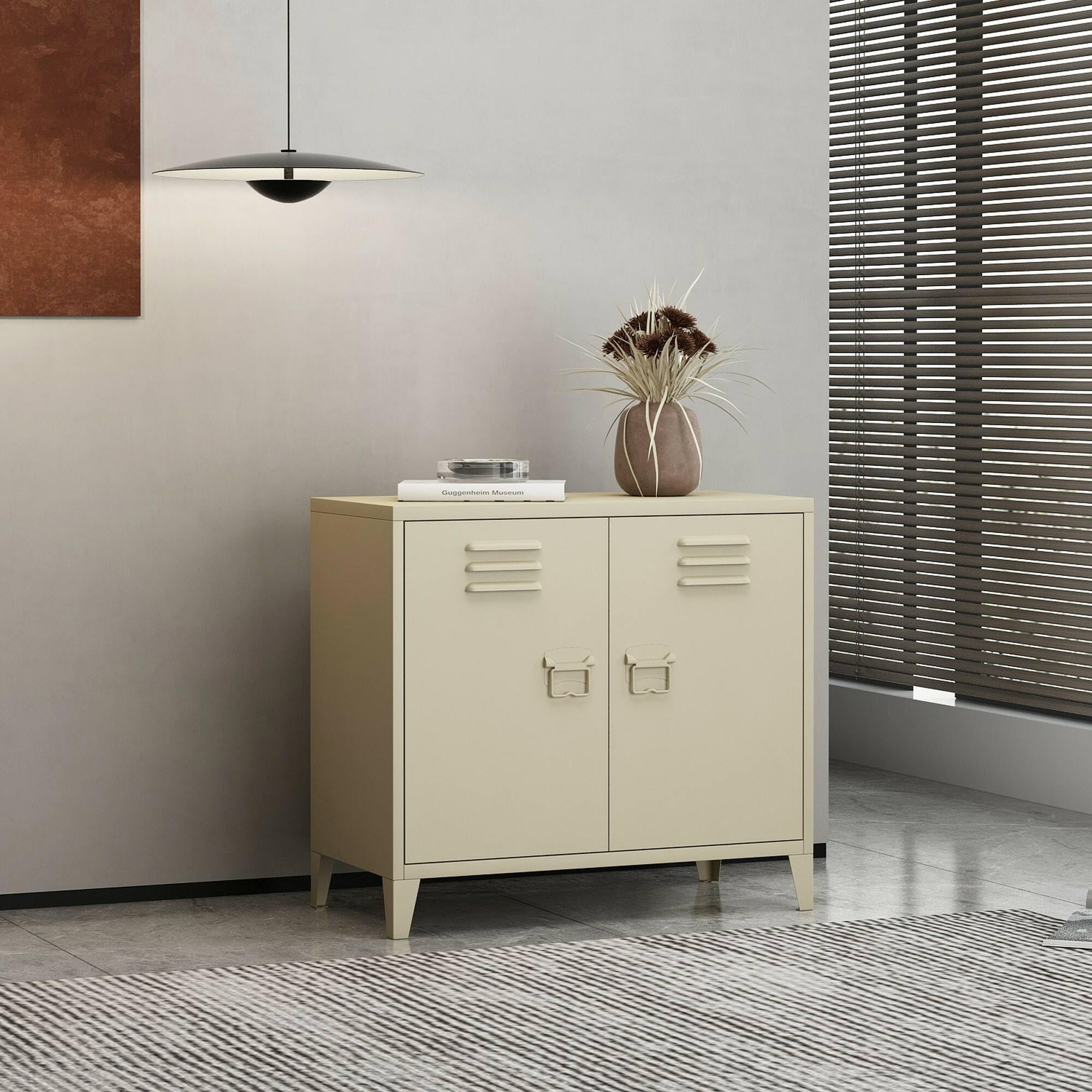 Dmora Credenza Lampone 80x40 h73 cm, Panna