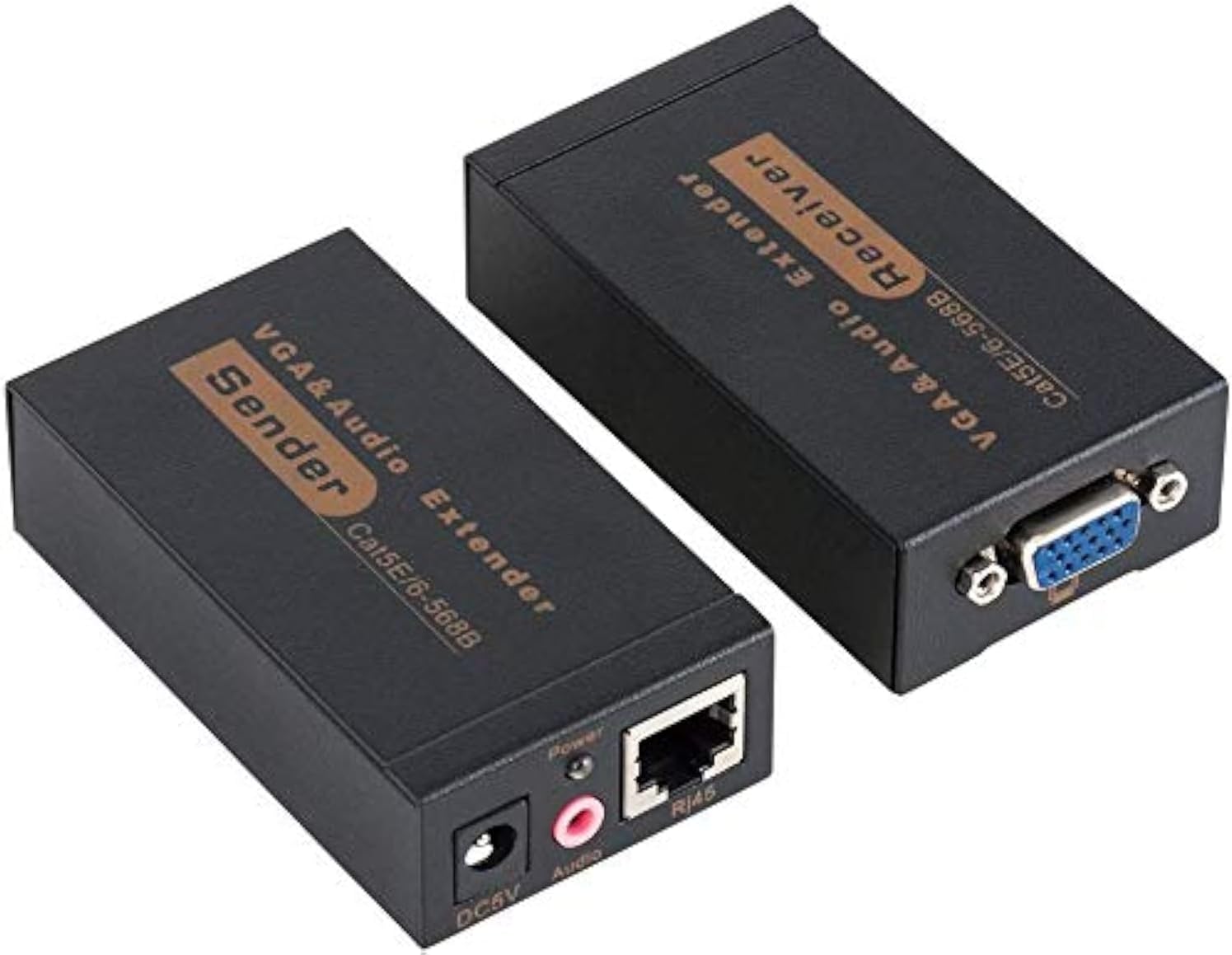 Auveach VGA Extender a RJ45 100m (2 pezzi) - immagine 1