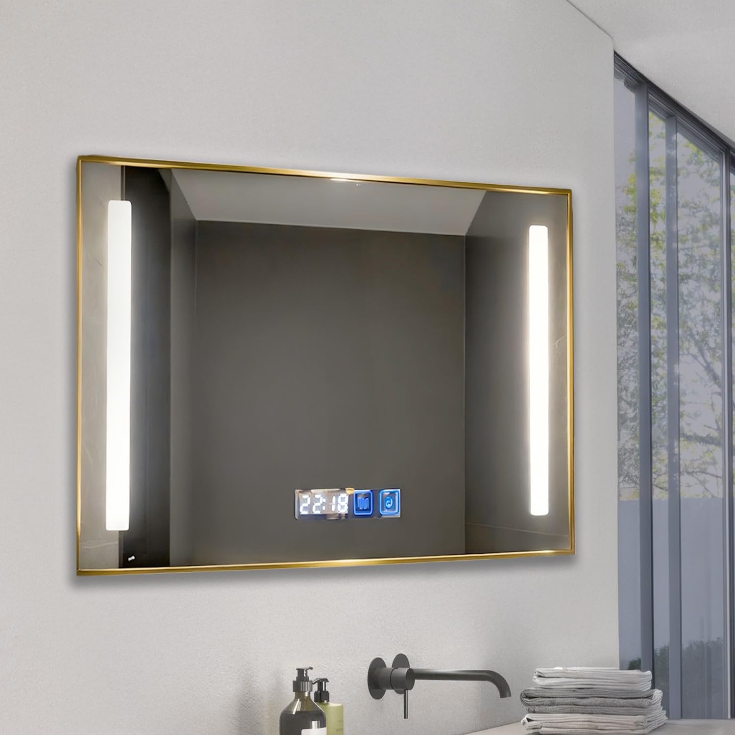 M Ledme Specchio da Bagno con Luce 100x70cm
