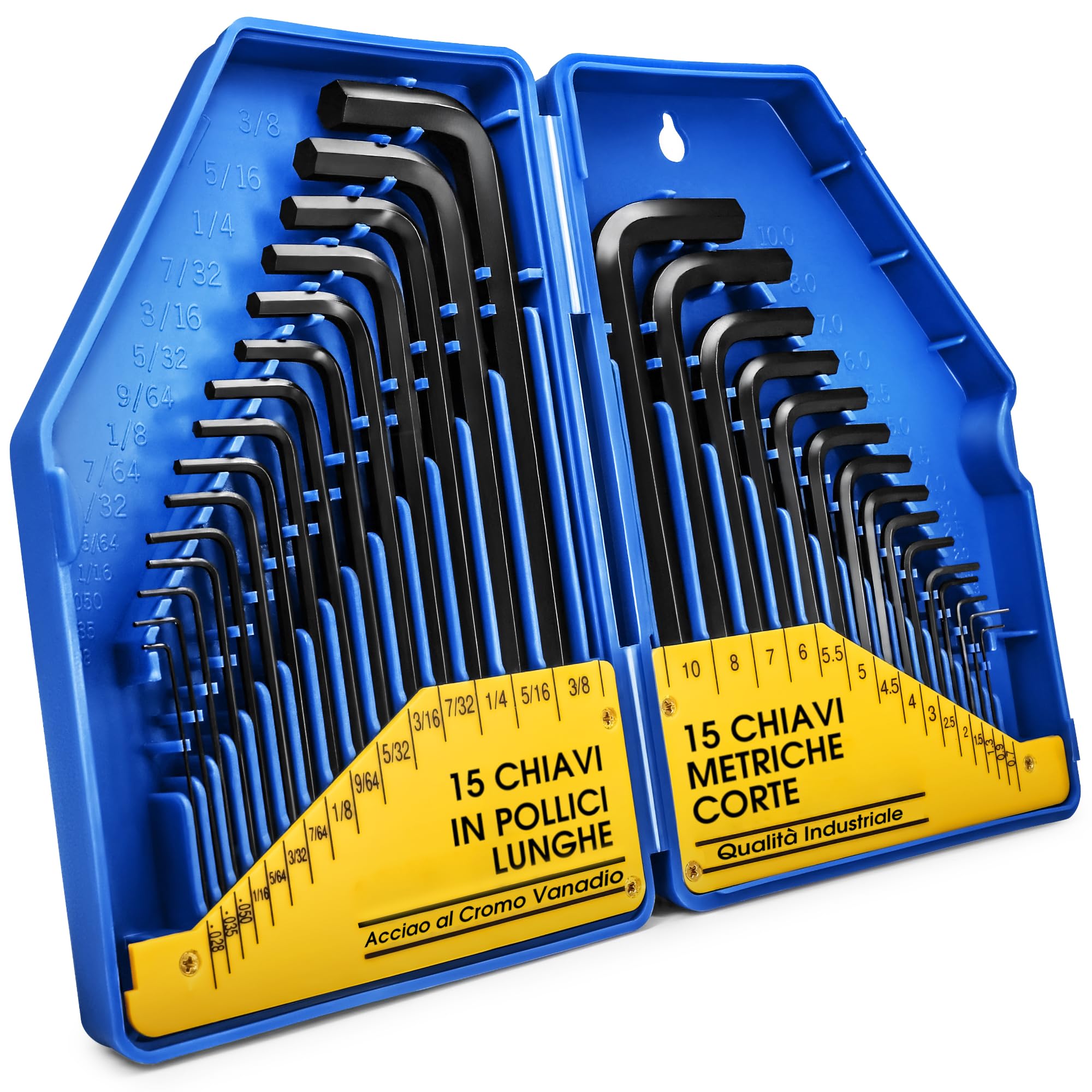 S&r Chiavi a Brugola in Pollici e Metriche - Set 30