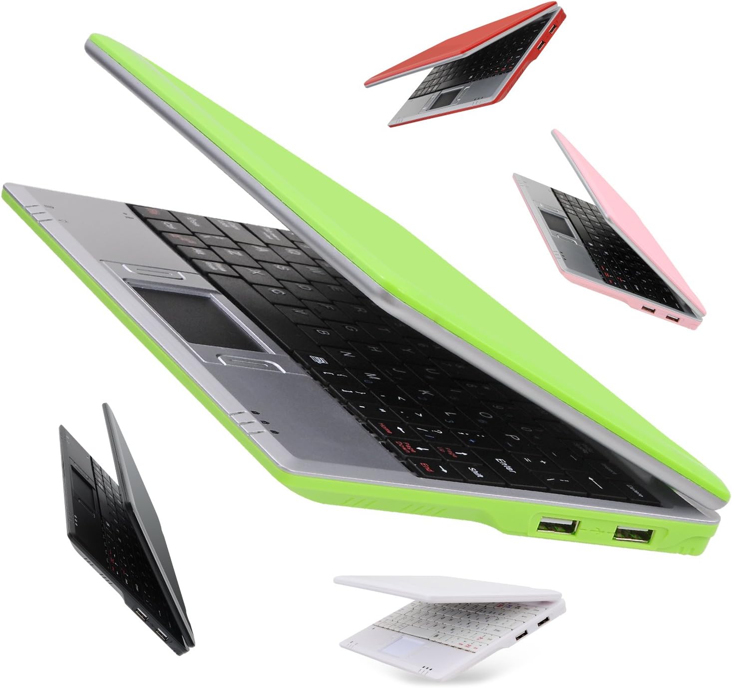 Bigmachine Mini Netbook 7 Pollici Android 12, Verde - immagine 1