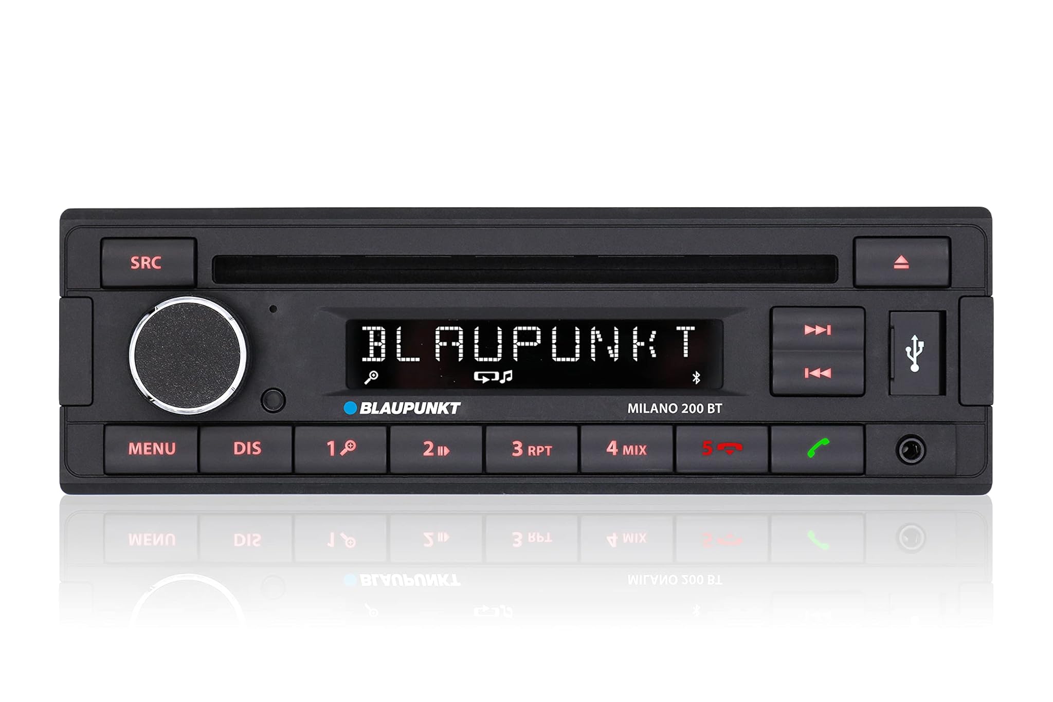 BLAUPUNKT Milano 200 BT - Bluetooth 1-DIN Radio MIT CD mit USB | Autoradio