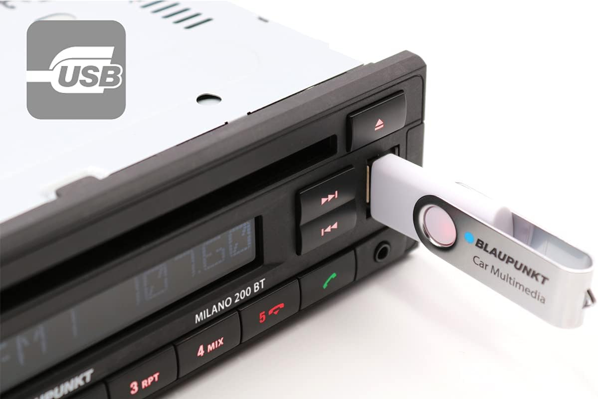 BLAUPUNKT Milano 200 BT - Bluetooth 1-DIN Radio MIT CD mit USB | Autoradio - immagine 5
