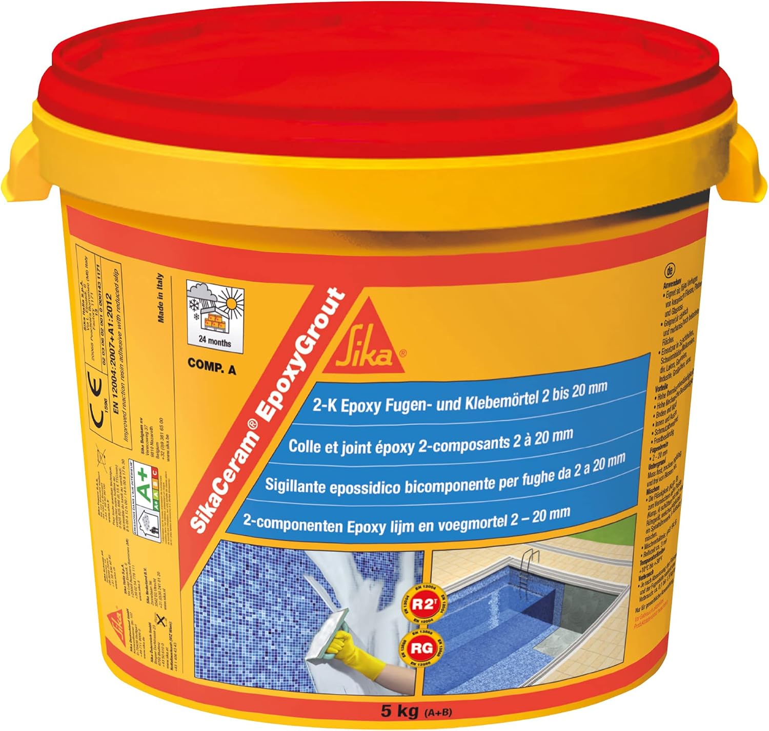 Sika SikaCeram EpoxyGrout - Stucco Bicomponente 5kg - immagine 1