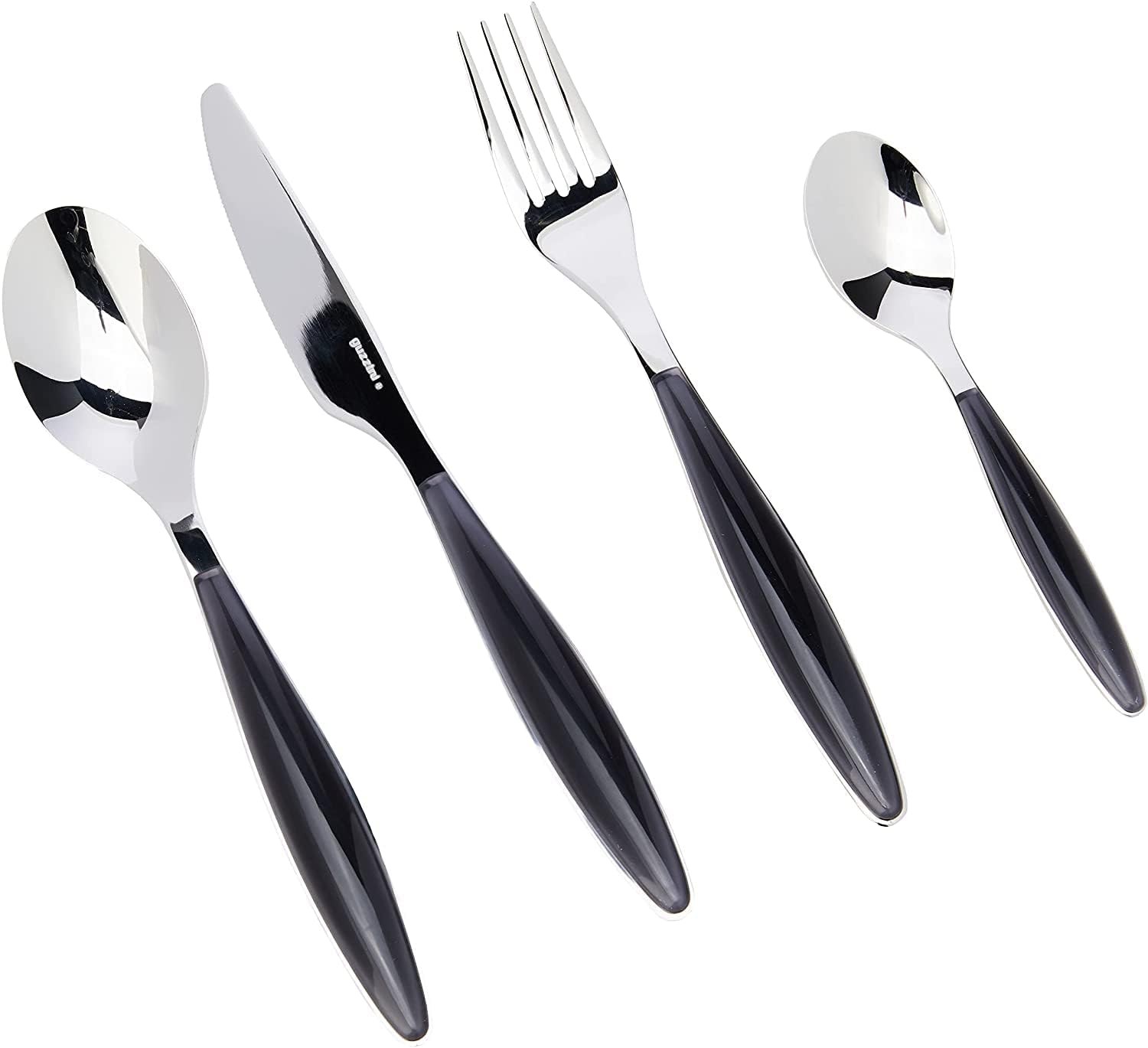 Guzzini Feeling - Set 24 Posate Colorate Grigio - immagine 2