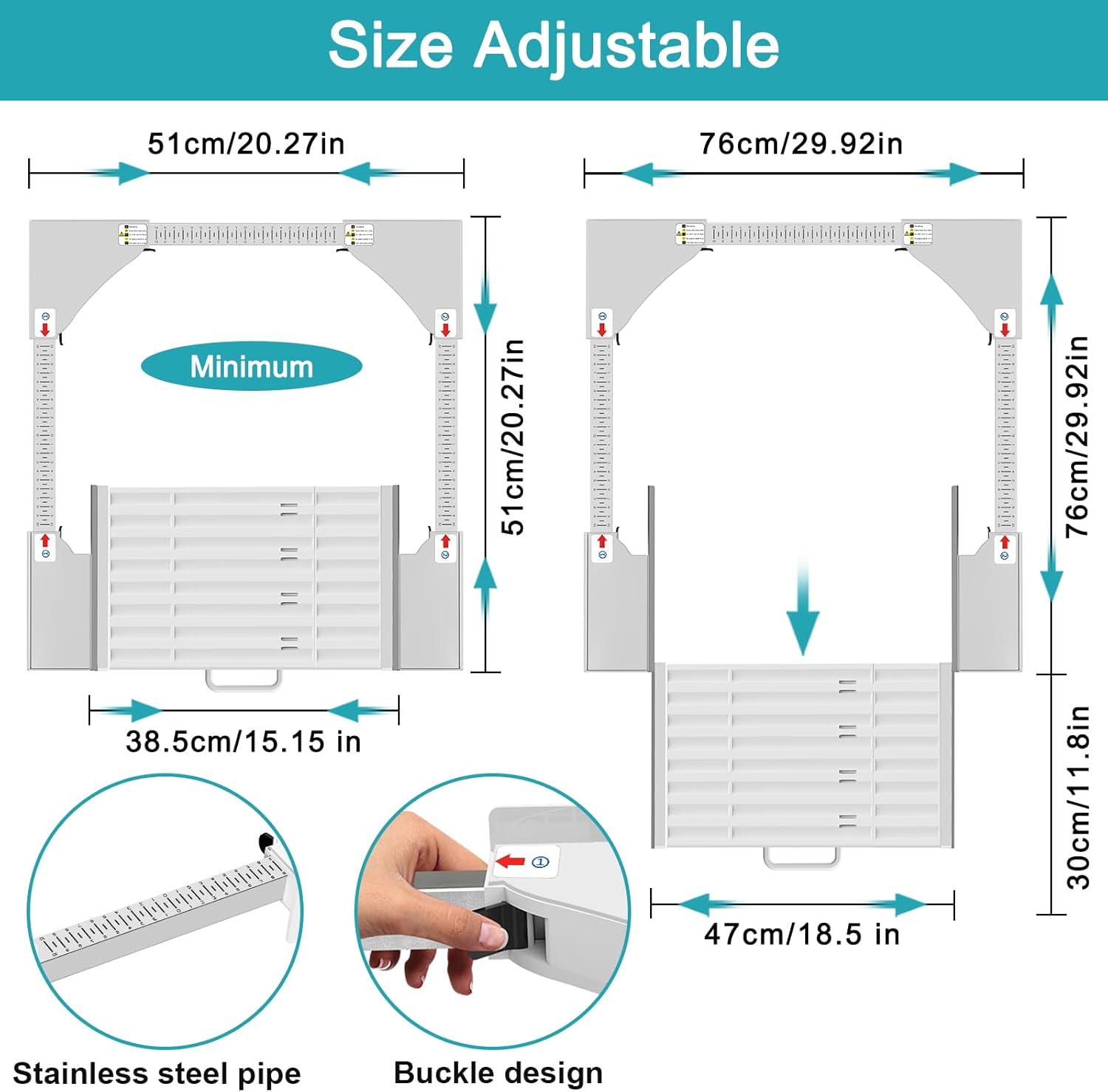 NIUXX Kit Sovrapposizione Lavatrice Asciugatrice - immagine 2