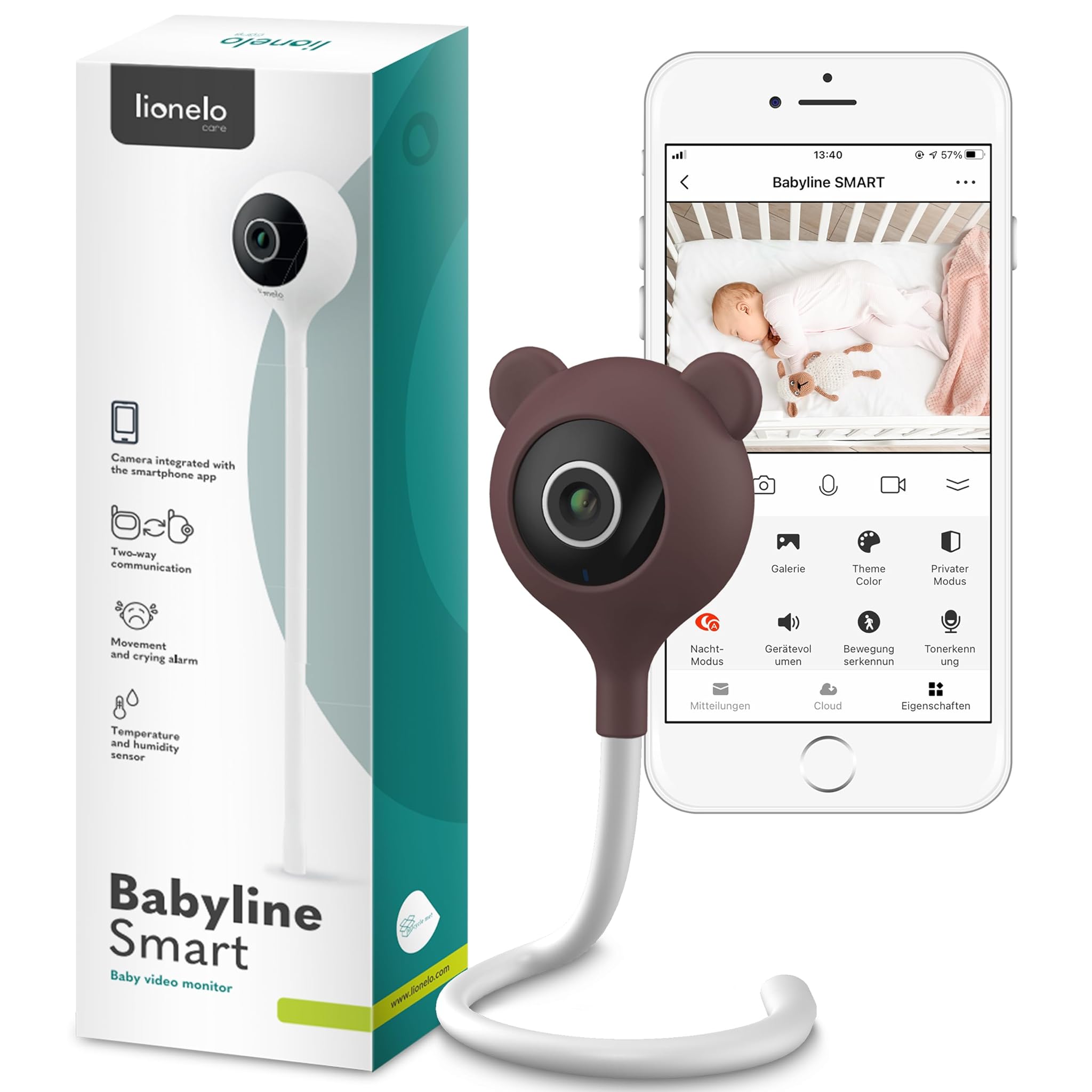 Lionelo Care Babyline Smart Baby Monitor Video WiFi