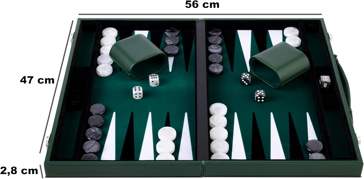 Backgammon Deluxe 45,7 cm - Set di Gioco in Feltro - immagine 3