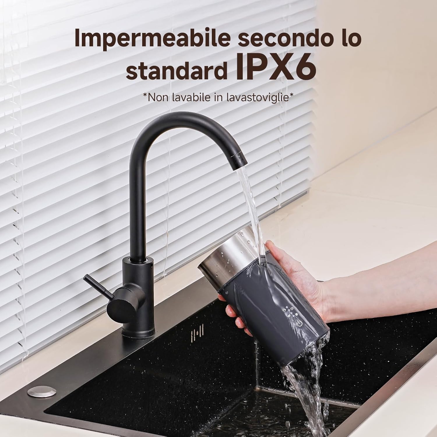 Amzchef Montalatte Elettrico 4 in 1 IPX6 - immagine 2