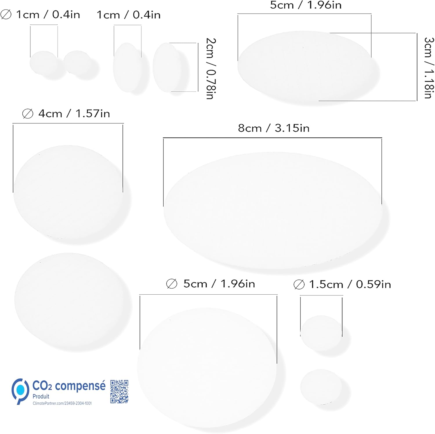 Azengear Toppe Riparazione Autoadesive, 11 pezzi Trasparente - immagine 3
