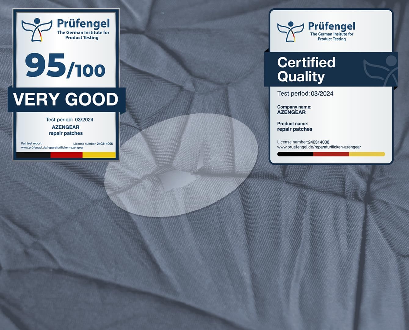 Azengear Toppe Riparazione Autoadesive, 11 pezzi Trasparente - immagine 4